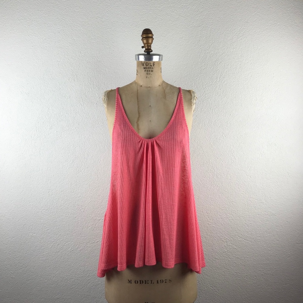 Free People Coral Swim Coverup